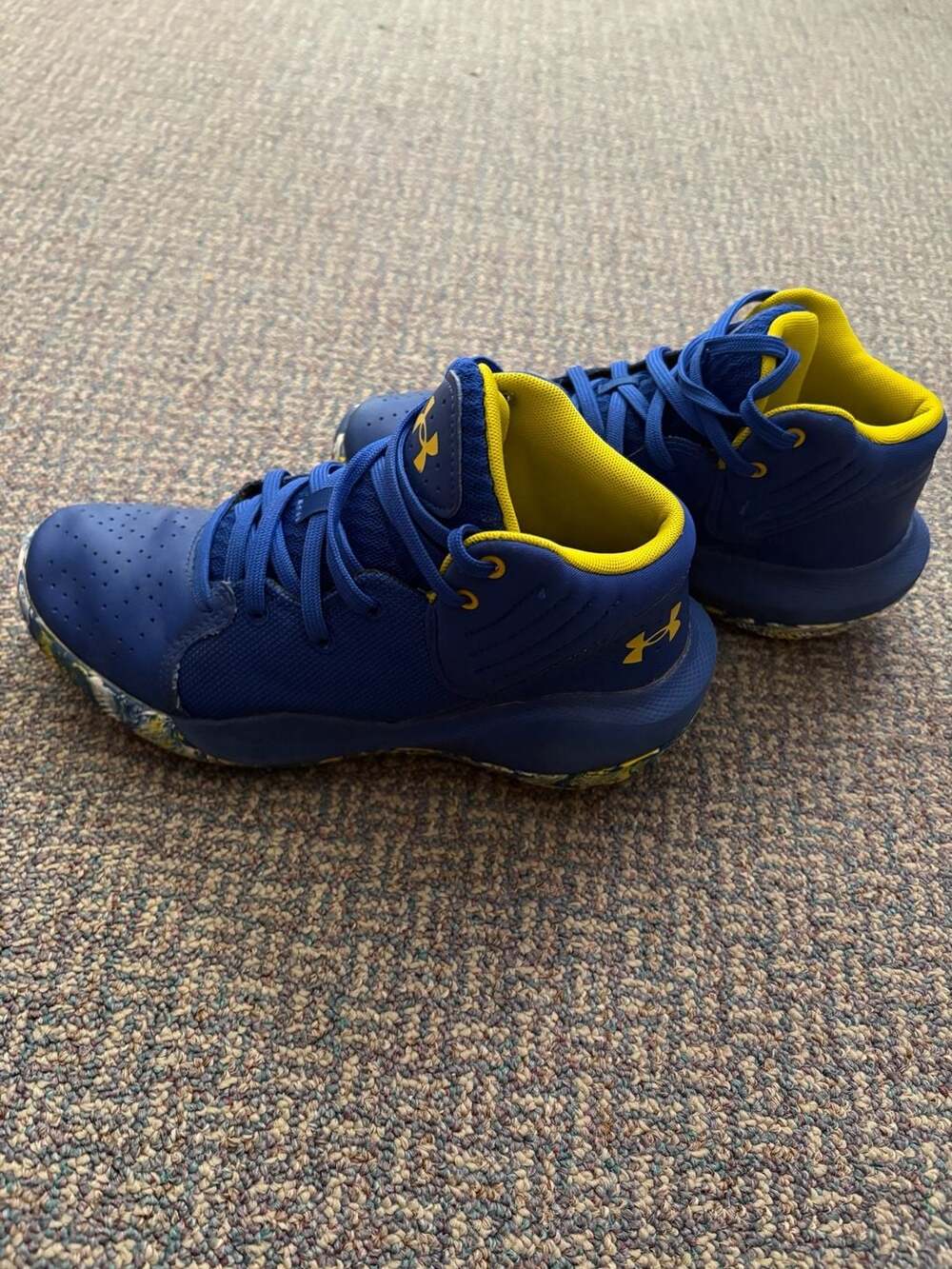 Under Armour UA GS Jet '21 Basketball Sneakers Blue/Yellow